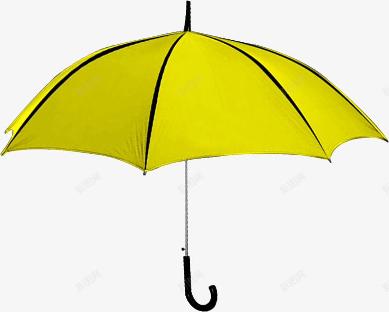 黄色手绘卡通雨伞png免抠素材_新图网 https://ixintu.com 卡通 雨伞 黄色