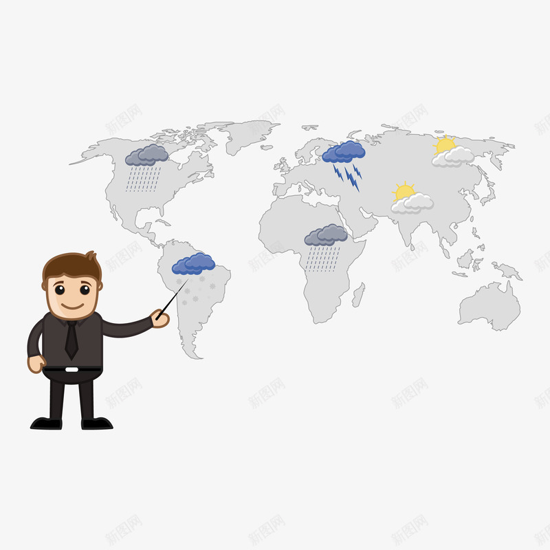 卡通png免抠素材_新图网 https://ixintu.com 人物 动漫 卡通 天气预报