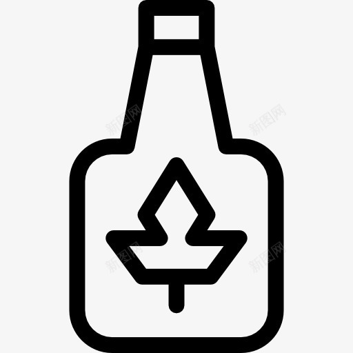 枫糖浆图标png_新图网 https://ixintu.com 加拿大 瓶 甜 甜点 糖 食品