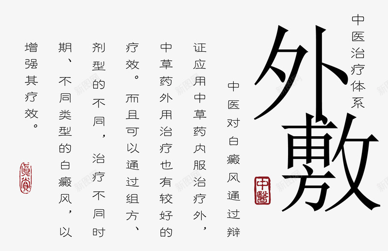 中医学治疗方面介绍png免抠素材_新图网 https://ixintu.com 中医学 文字介绍 治疗方面