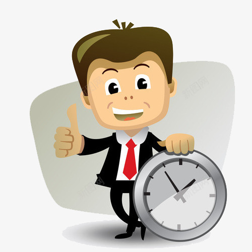 商业性质卡通人物的守时png免抠素材_新图网 https://ixintu.com 卡通 卡通人物 商业 商业人物