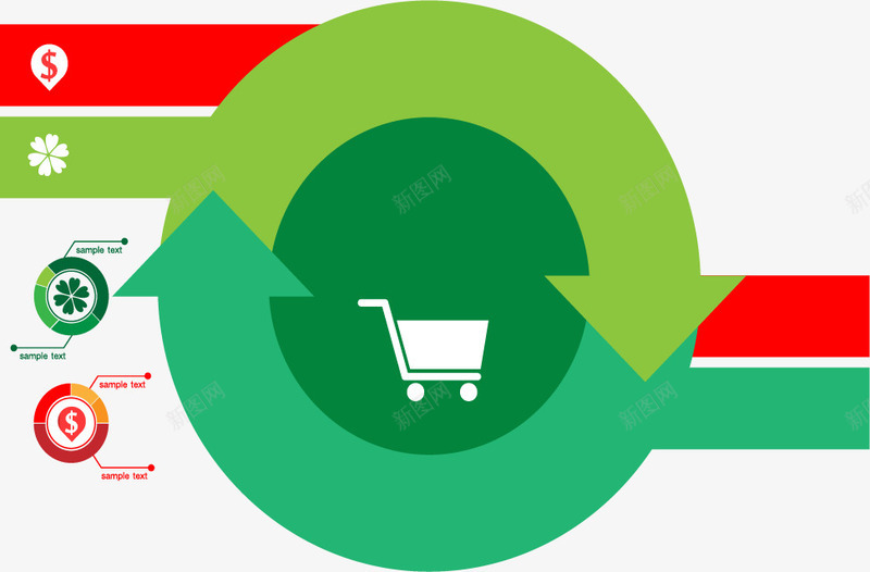 循环箭头对比图表矢量图ai免抠素材_新图网 https://ixintu.com 分类 对比ppt素材 对比箭头 循环箭头 矢量素材 矢量图