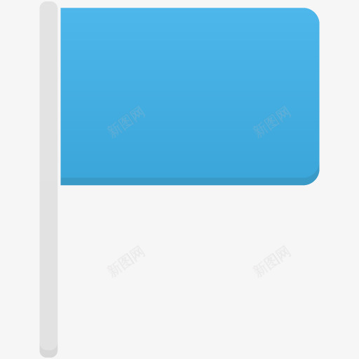 蓝色小旗图标png_新图网 https://ixintu.com flag 小旗 小旗子 旗帜