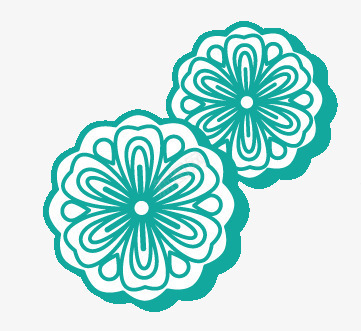 蓝色月饼花纹图案png免抠素材_新图网 https://ixintu.com 月饼造型图案 花纹图案 蓝色月饼