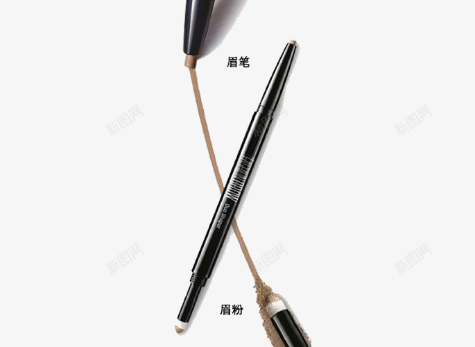 美宝莲双效眉笔眉粉png免抠素材_新图网 https://ixintu.com 产品实物 化妆品 双效 眉笔 眉粉 美宝莲