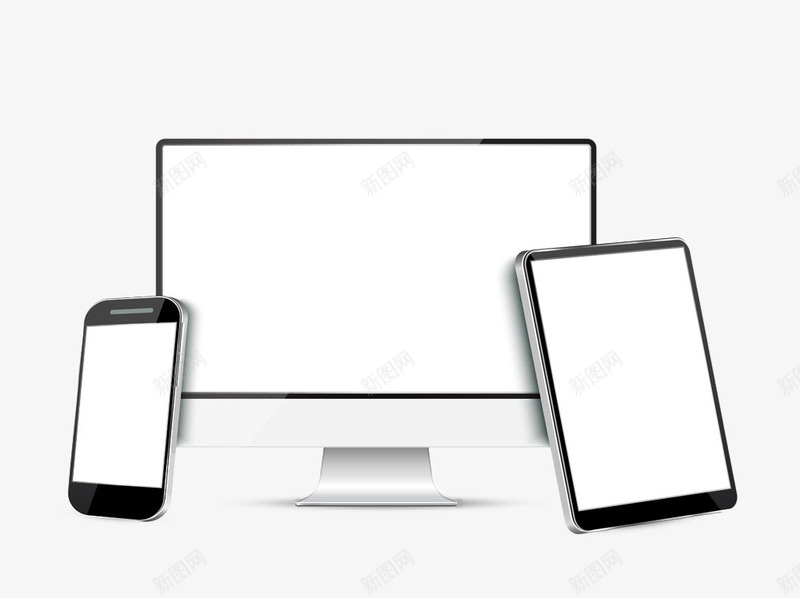 白色屏数码电器png免抠素材_新图网 https://ixintu.com 电子产品 科技数码 通讯产品