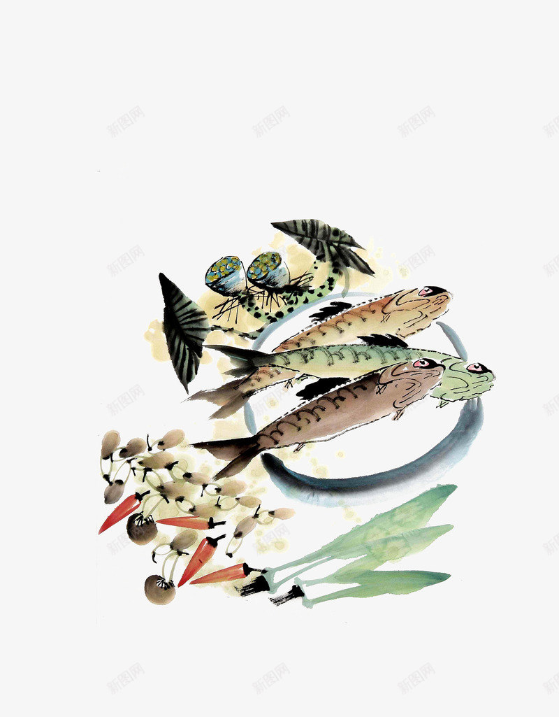 艺术培训美术水彩2png免抠素材_新图网 https://ixintu.com 水彩绘画 美术作品 艺术培训 鱼