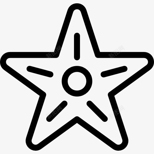 海星图标png_新图网 https://ixintu.com 动物 水产 水族馆 海星 海洋 海生活