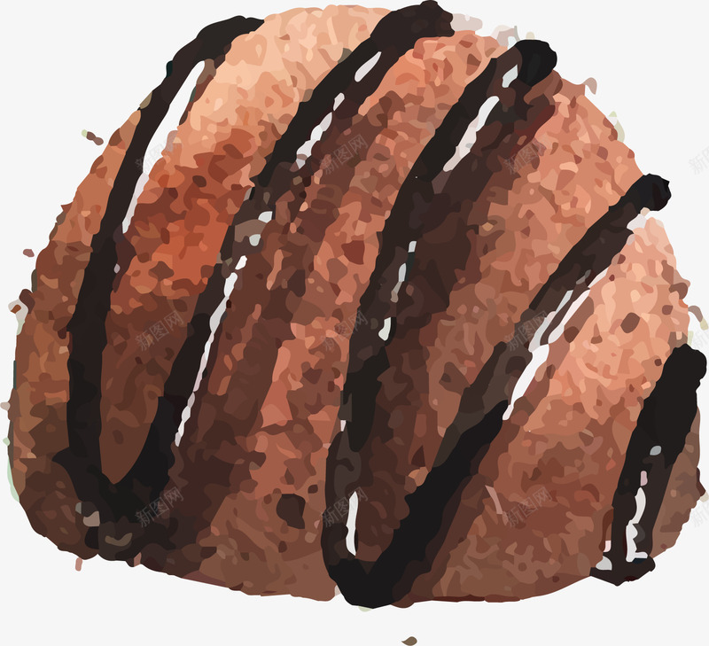 手绘巧克力甜食矢量图ai免抠素材_新图网 https://ixintu.com 巧克力 巧克力蛋糕 手绘 甜点 矢量素材 餐饮 矢量图