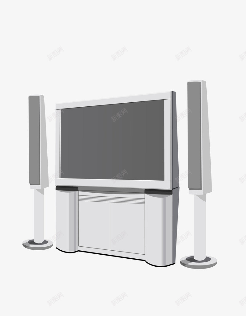 电视数码产品矢量图eps免抠素材_新图网 https://ixintu.com 产品 数码 数码产品 电视 矢量图
