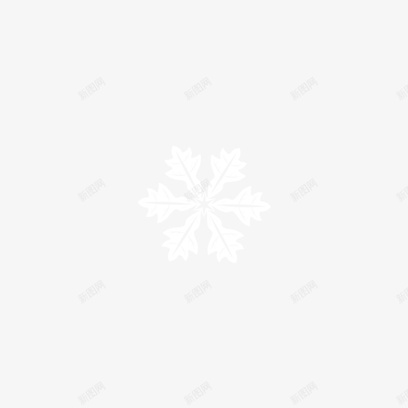 卡通手绘白色的雪花png免抠素材_新图网 https://ixintu.com 创意 动漫动画 卡通手绘 白色的 精美的 雪花