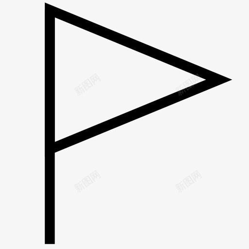 三角旗标识图标png_新图网 https://ixintu.com flag 小旗 小旗子 旗帜