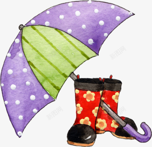 雨伞png免抠素材_新图网 https://ixintu.com 天堂伞 太阳伞 晴天伞 遮阳伞 防晒伞 雨靴