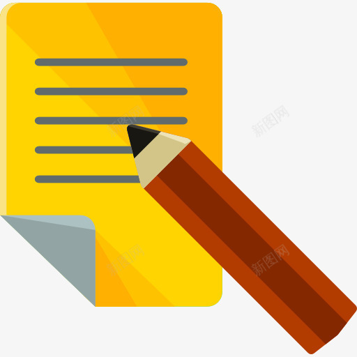 合同图标png_新图网 https://ixintu.com 协议 合同 商业和金融 商业文件 文件 签名 铅笔
