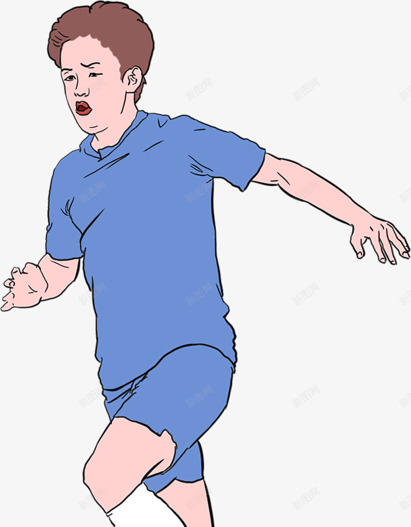 踢足球的人元素png免抠素材_新图网 https://ixintu.com 元素 免扣 素材 艺术 足球