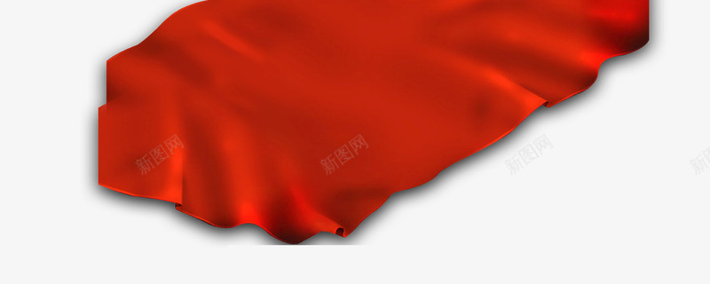 红布png免抠素材_新图网 https://ixintu.com 活动素材 红布 红色 装饰