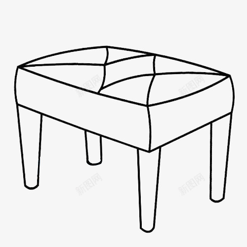四角桌子简笔绘画图标png_新图网 https://ixintu.com 卡通 四角桌子 桌子简笔画 矩形 简笔 简笔绘画 线条 黑白