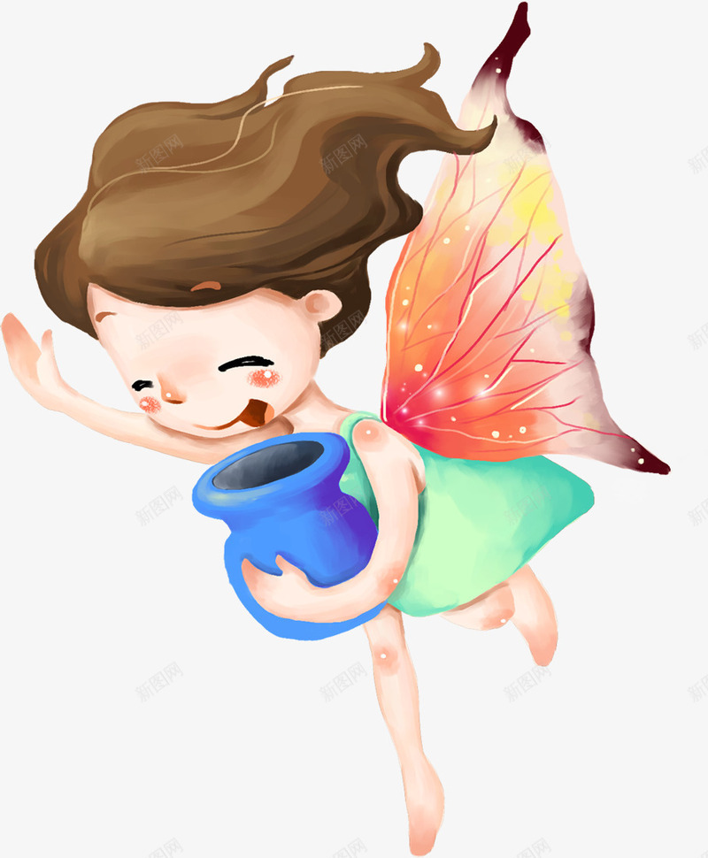 手绘可爱蝴蝶花仙子png免抠素材_新图网 https://ixintu.com PNG PNG图片 仙子 免抠 免抠素材 可爱 天猫设计 天猫设计素材 广告设计 手绘 蝴蝶花 造型
