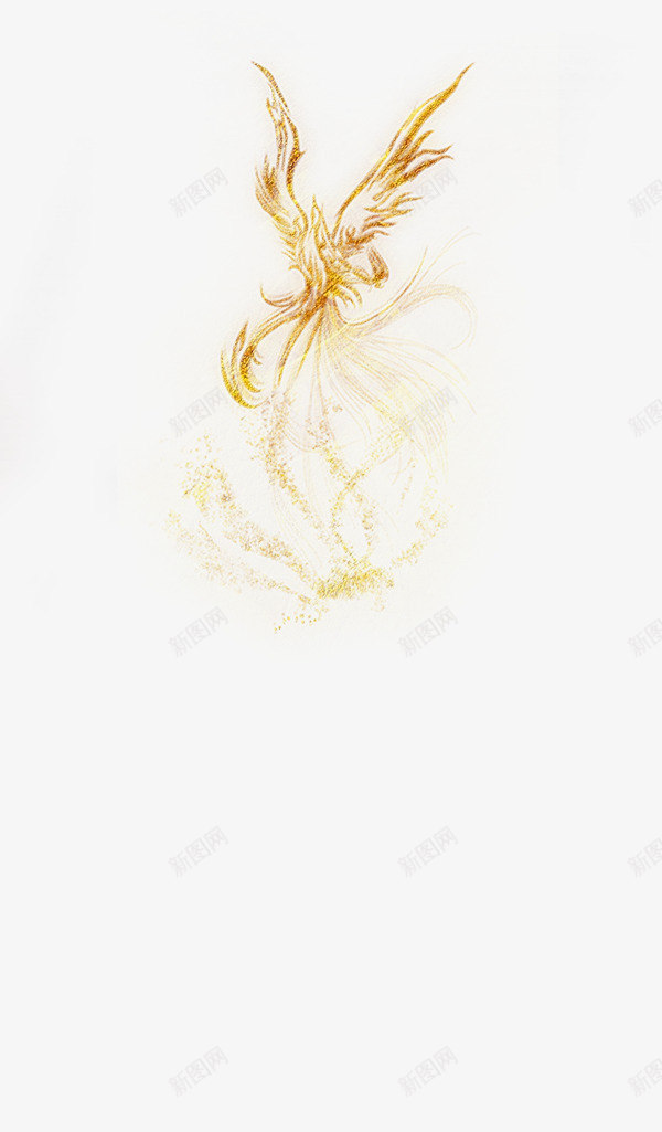 凤凰造型png免抠素材_新图网 https://ixintu.com 凤凰 造型