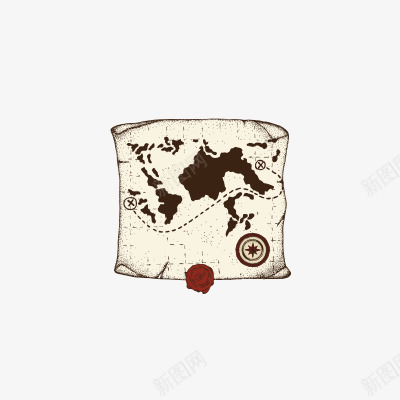 航海图png免抠素材_新图网 https://ixintu.com 手绘航海航海图