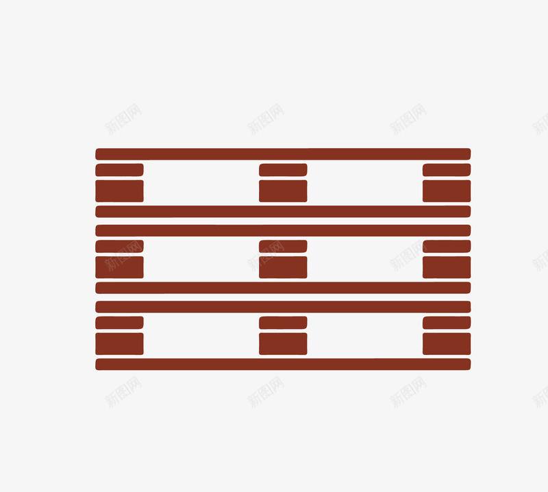 货物存放架图标矢量图ai_新图网 https://ixintu.com 三层箱货 图标 图案 扁平设计 正方形 矢量图免费 矢量图免费下载 箱货 红色 矢量图