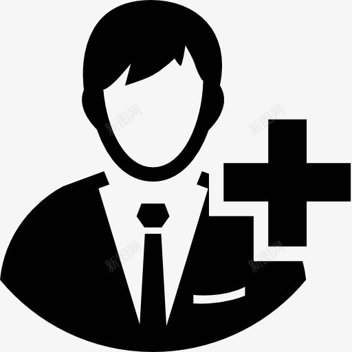 用户与西装加符号图标png_新图网 https://ixintu.com 人 头像 用户头像 男人 简介 轮廓