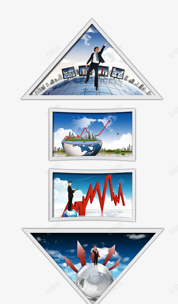 双向箭头广告牌psd免抠素材_新图网 https://ixintu.com 商业 宣传 广告牌 箭头