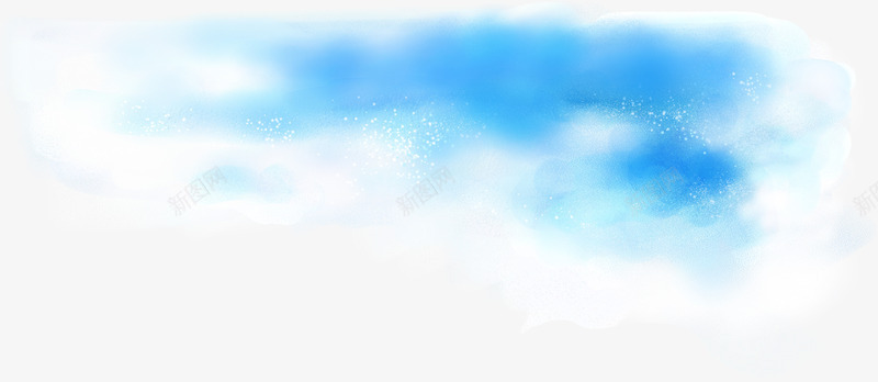 蓝色唯美云雾创意png免抠素材_新图网 https://ixintu.com 云雾 创意 蓝色
