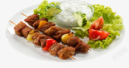 烤肉png免抠素材_新图网 https://ixintu.com 烤肉 甜品 美食 肉串 装饰 食物