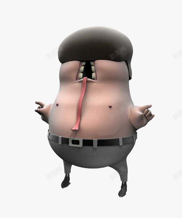 3d西装嘴巴人物png免抠素材_新图网 https://ixintu.com 3d 嘴巴 简约 西装