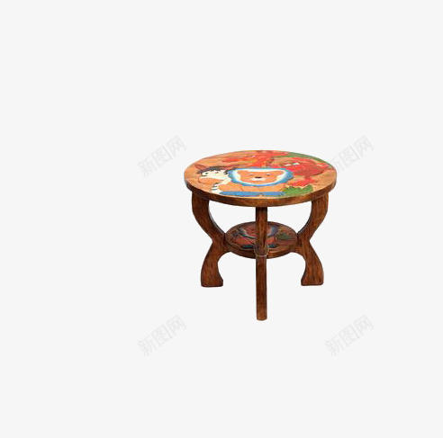 木桌子png免抠素材_新图网 https://ixintu.com 圆桌 家具 木头 木桌子