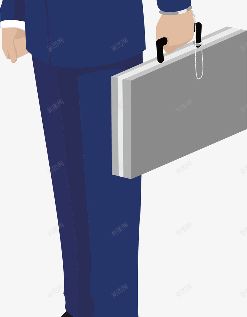 卡通成功人士矢量图ai免抠素材_新图网 https://ixintu.com 专业人员 蓝色 西装 矢量图