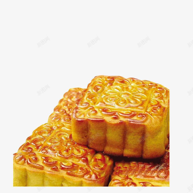 正方形中秋月饼png免抠素材_新图网 https://ixintu.com 中秋节 五仁月饼 佳节人团圆 八月十五 吃月饼 方形月饼