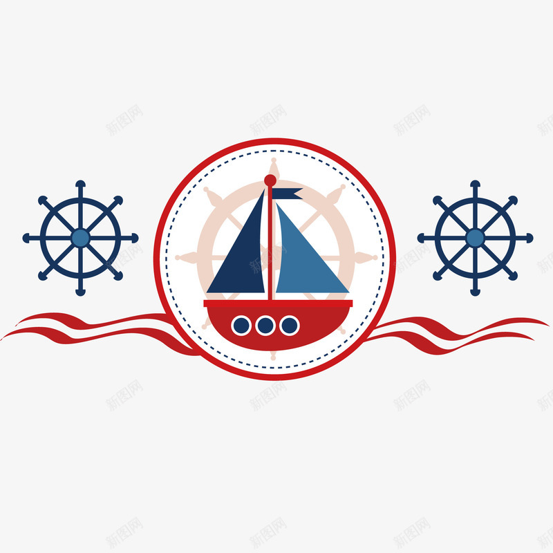 航海图案png免抠素材_新图网 https://ixintu.com 标志 航海 航海图案 轮船