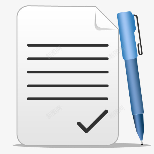 纸笔学校的东西图标png_新图网 https://ixintu.com paper pen 笔 纸