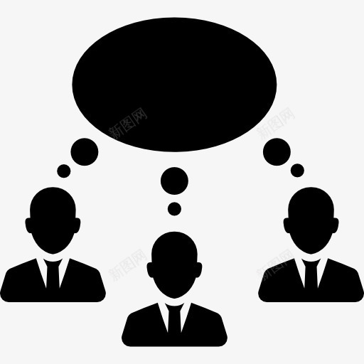 商人沟通图标png_新图网 https://ixintu.com 人 商业 商人 工人 聊天 语音气泡 谈心谈话 谈话者 通信