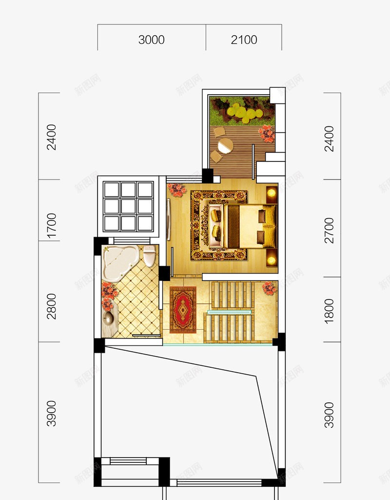 平面布置图标png_新图网 https://ixintu.com CAD平面图 宣传彩页 平面图 房地产宣传彩页 房地产广告 房间平面图 矢量图CAD平面图