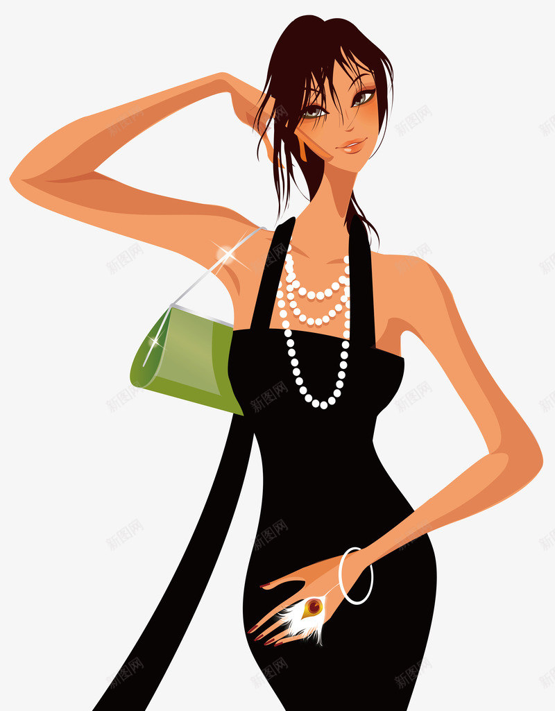 时尚美女png免抠素材_新图网 https://ixintu.com shopping 商业 商业区 地产人物 时尚美女 旺铺招商广告人物 购物美女 逛街