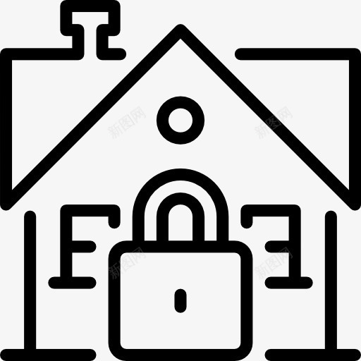 房子图标png_新图网 https://ixintu.com 家 房地产 房子 租赁 财产