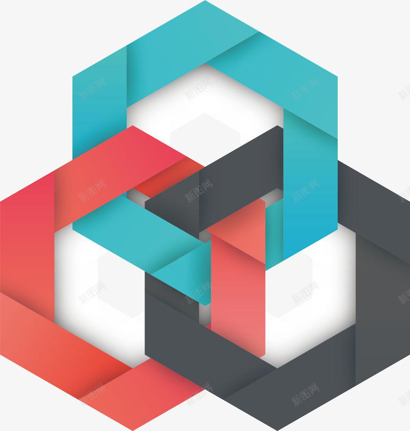 折纸几何矢量图eps免抠素材_新图网 https://ixintu.com ppt 几何图形 创意折纸 图表 装饰 矢量图