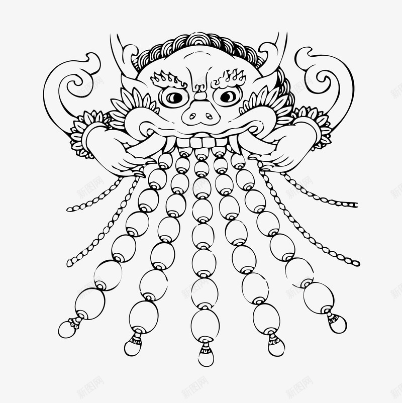 藏族图案png免抠素材_新图网 https://ixintu.com 线描图案 藏文化 藏族 藏族图案 藏族文化