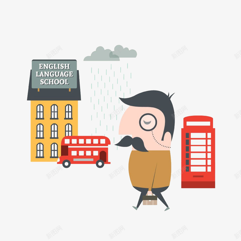扁平化学校与电话亭png免抠素材_新图网 https://ixintu.com 信箱 学校与电话亭 扁平化 电话 电话亭 电话邮箱 阴天街头