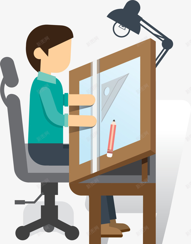 绿色可爱工程师png免抠素材_新图网 https://ixintu.com 可爱男人 地产 工地 房产 绿色工程师 设计师