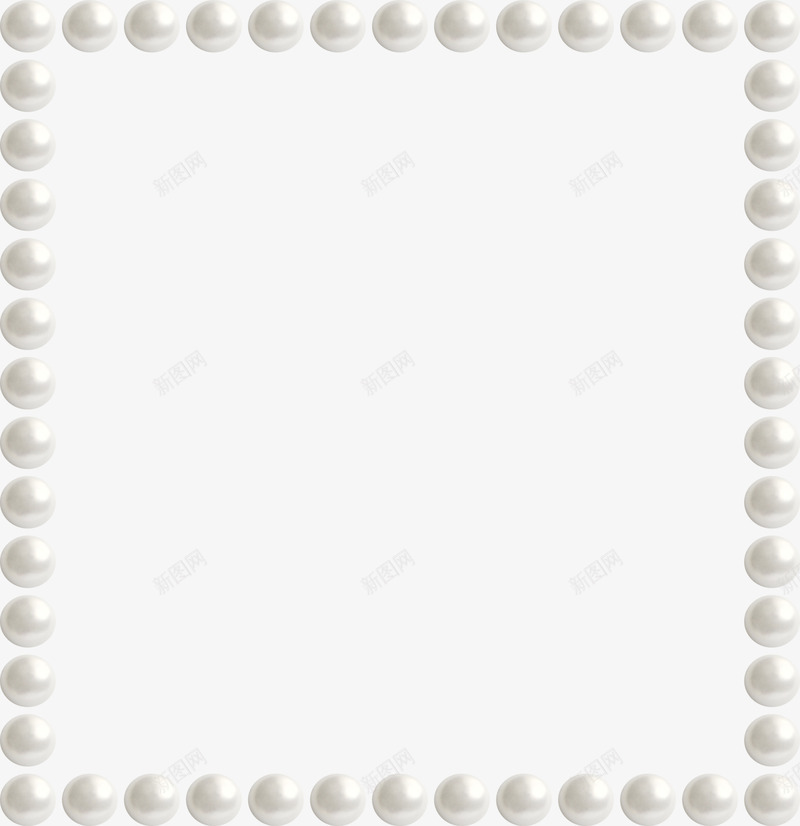 白球边框png免抠素材_新图网 https://ixintu.com 正方形 白球 边框