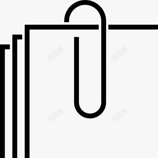 回形针图标png_新图网 https://ixintu.com 办公材料 回形针 夹 学校材料 工具和用具 教育 重视