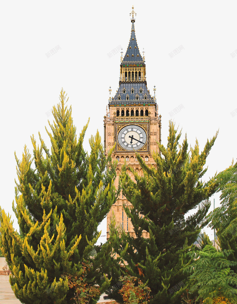 英国建筑png免抠素材_新图网 https://ixintu.com 国外建筑素材 松树 英国建筑素材
