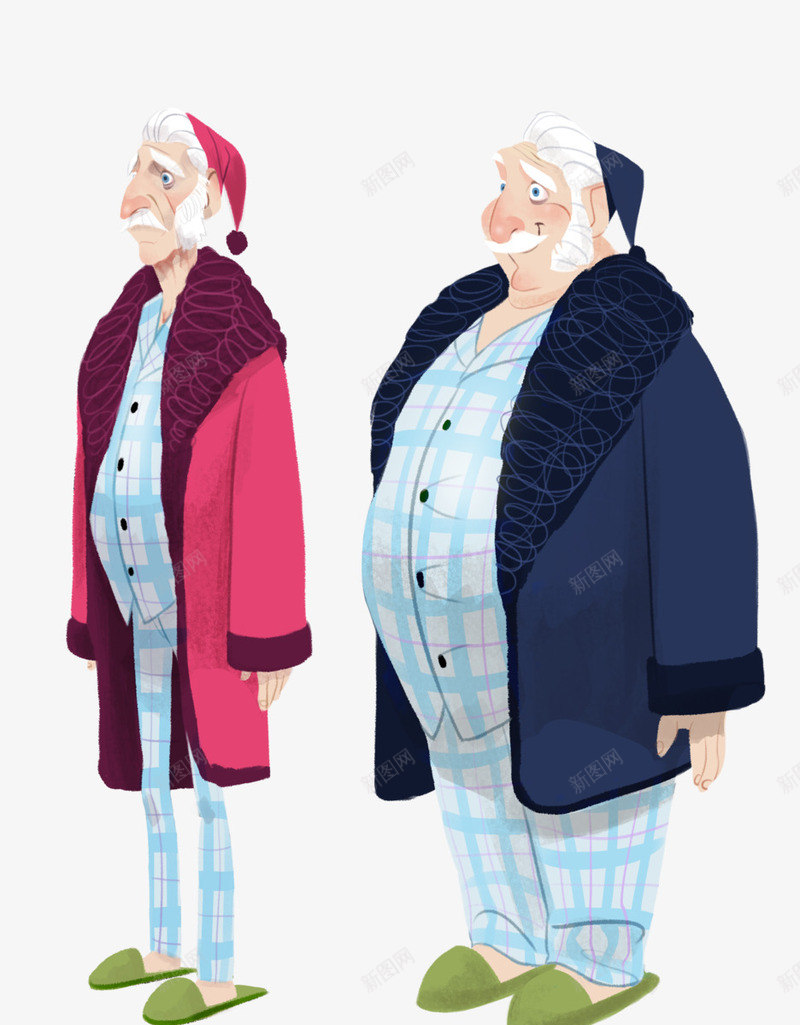 插画彩色外国老人png免抠素材_新图网 https://ixintu.com 人物 国外老人 彩色 插画 老人 装饰