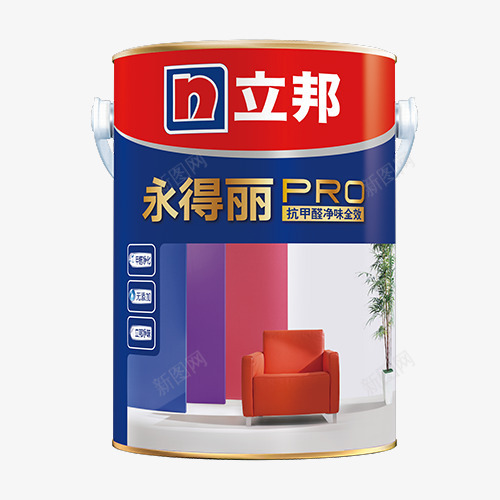 永得丽专业抗甲醛净味全效png免抠素材_新图网 https://ixintu.com 乳胶漆 产品 净味环保 实物 沙发 立邦漆 蓝色