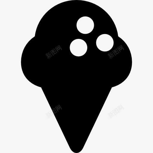 蛋卷冰淇凌图标png_新图网 https://ixintu.com 夏天 甜点 甜的 食品
