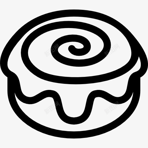 肉桂卷图标png_新图网 https://ixintu.com baker 甜 甜点 面包 食品